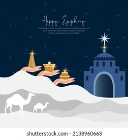 Christian festival- Vector Illustration of Epiphany. vector	