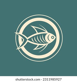 Christian fish symbol. God Christ logo illustration. Jesus fish icon religious sign.