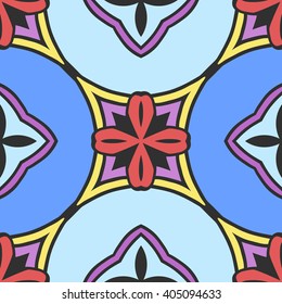 Christian geometric pattern seamless color