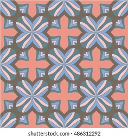 Christian geometric pattern seamless color