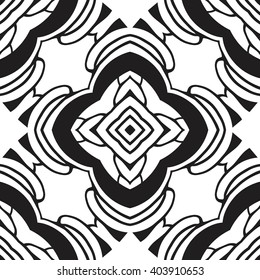 Christian geometric pattern seamless monochrome