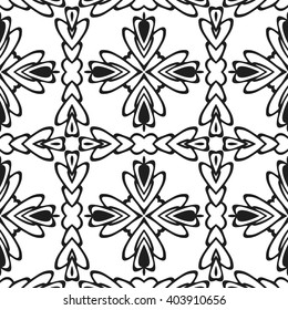 Christian geometric pattern seamless monochrome