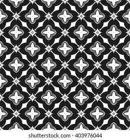 Christian geometric pattern seamless monochrome