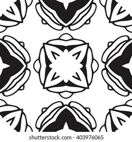 Christian geometric pattern seamless monochrome