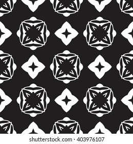Christian geometric pattern seamless monochrome