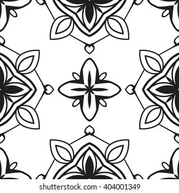 Christian geometric pattern seamless monochrome
