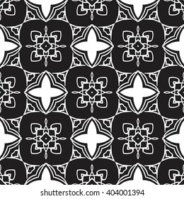 Christian geometric pattern seamless monochrome