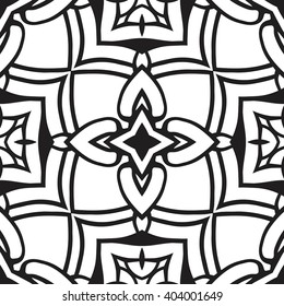 Christian geometric pattern seamless monochrome