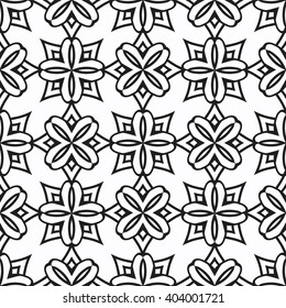 Christian geometric pattern seamless monochrome