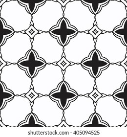 Christian geometric pattern seamless monochrome