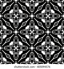 Christian geometric pattern seamless monochrome