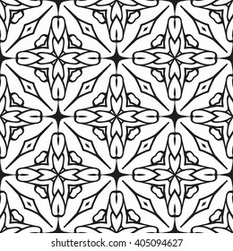 Christian geometric pattern seamless monochrome