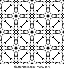 Christian geometric pattern seamless monochrome