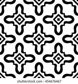 Christian geometric pattern seamless monochrome
