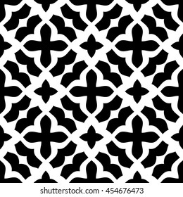 Christian geometric pattern seamless monochrome
