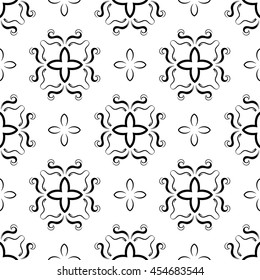 Christian geometric pattern seamless monochrome