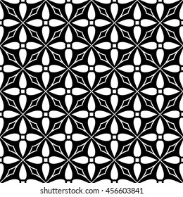 Christian geometric pattern seamless monochrome