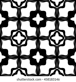 Christian geometric pattern seamless monochrome