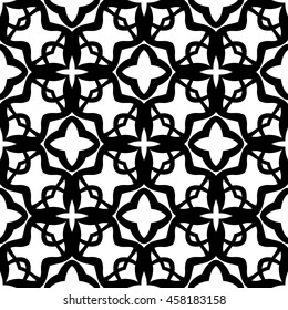 Christian geometric pattern seamless monochrome