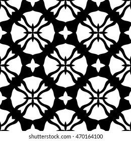 Christian geometric pattern seamless monochrome