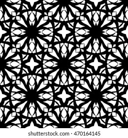 Christian geometric pattern seamless monochrome
