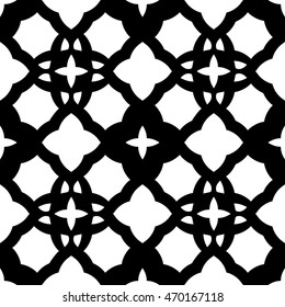 Christian geometric pattern seamless monochrome