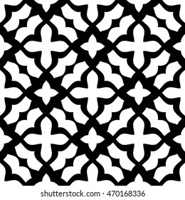 Christian geometric pattern seamless monochrome