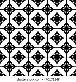 Christian geometric pattern seamless monochrome