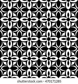 Christian geometric pattern seamless monochrome