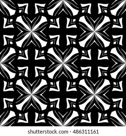 Christian geometric pattern seamless monochrome