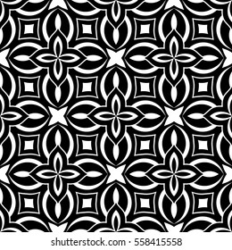 Christian geometric pattern seamless monochrome