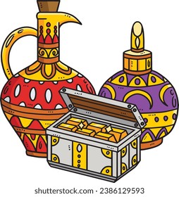 Christian Gifts of the Magi Cartoon Clipart