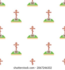 Christian grave pattern seamless background texture repeat wallpaper geometric vector