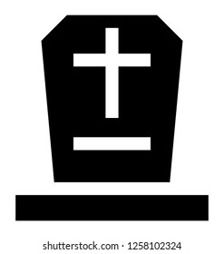 Christian grave vector