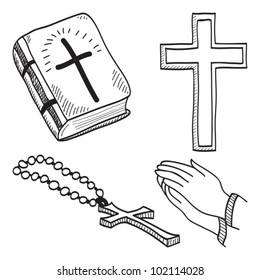 Christian hand  drawn