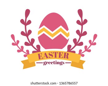 Natal cristão feliz primavera da Páscoa ícone isolado tradicional saudação oriental e desejo de celebração e congratulação.