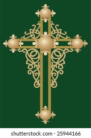 Christian Holy cross with ornament