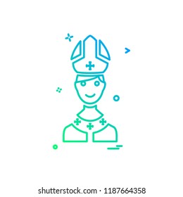 Christian icon design vector