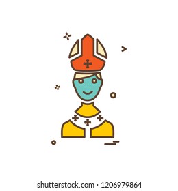Christian icon design vector