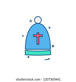 Christian icon design vector