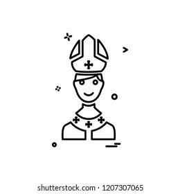 Christian icon design vector