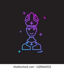 Christian icon design vector