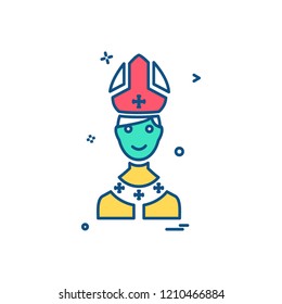Christian icon design vector