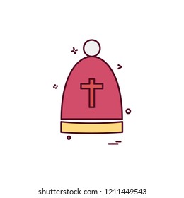 Christian icon design vector