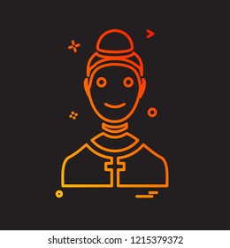 Christian icon design vector