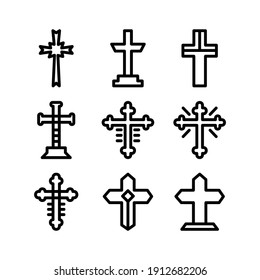 christian icon or logo isolated sign symbol vector illustration - Collection of high quality black style vector icons
