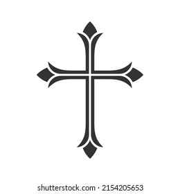 Christian Illustration Church Logo Cross Lord Stock Vector (Royalty ...