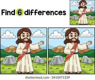 Christian Jesus Preaching Find The Differences