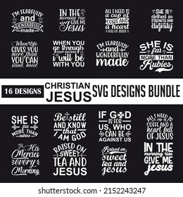 Christian Jesus Quotes SVG Designs Bundle. Christian Jesus quotes SVG cut files bundle, Christian Jesus quotes t shirt designs bundle, FunnY  Jesus cut files, Easter eps Files, faith SVG bundle