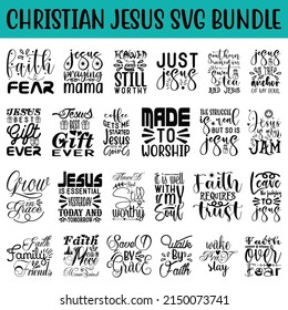 Christian jesus SVG Bundle.Christian jesus T-shirt Design SVG Bundle.